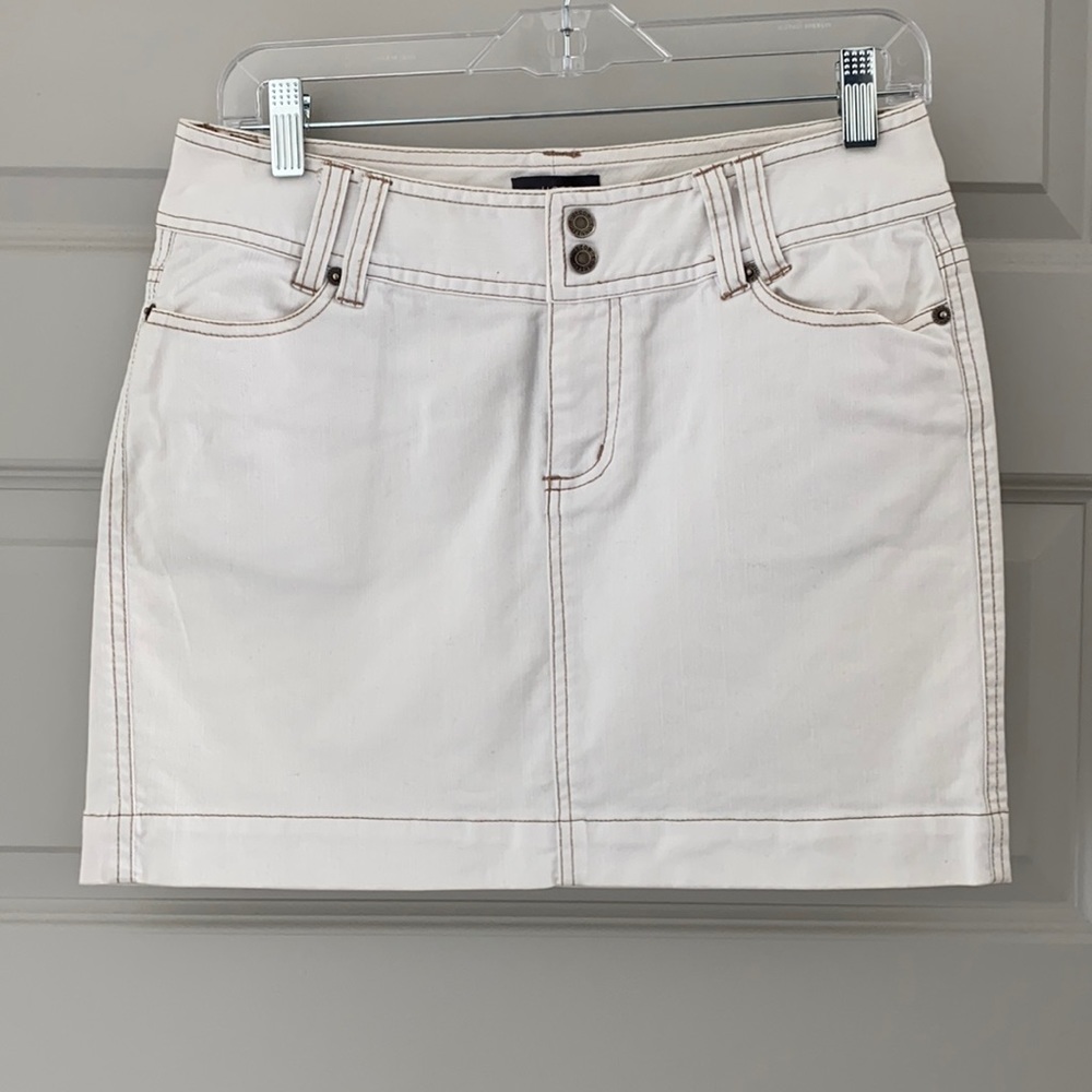 Jacob white denim skirt